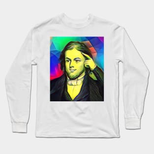 Rufus Wilmot Griswold Colourful Portrait | Rufus Wilmot Griswold Artwork 7 Long Sleeve T-Shirt